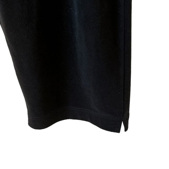 Lauren Ralph Lauren Black Stretch Micro Velvet Pull-on Pants Wide Leg   Size M - Picture 3 of 6